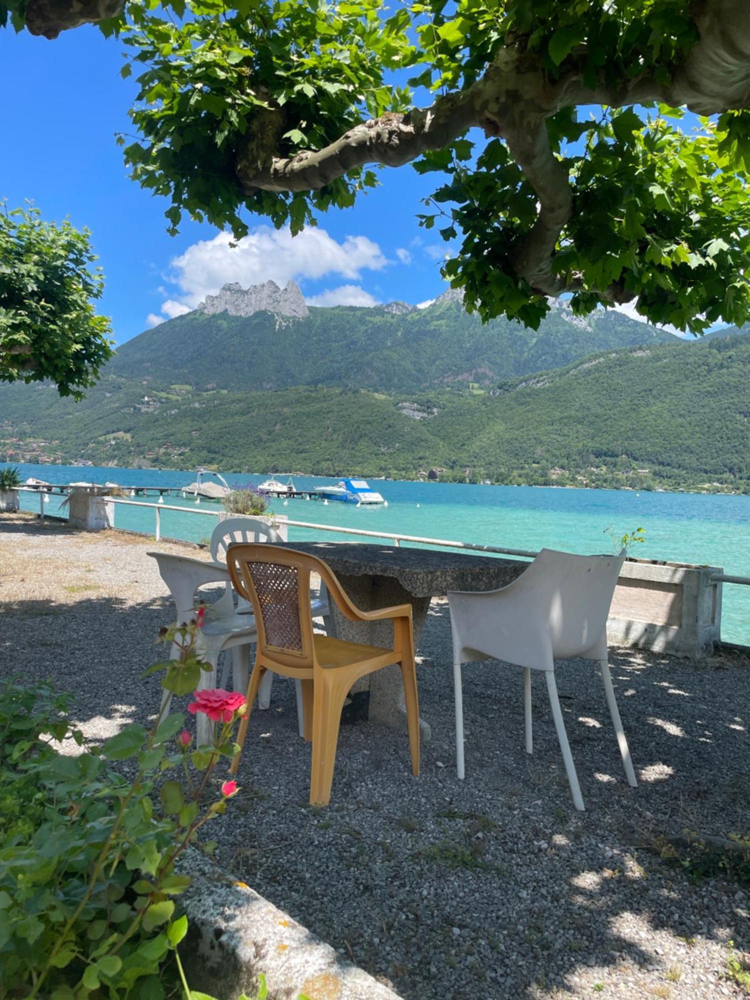 Rare 2 Bedroom With Private Beach On Lake Annecy ドゥサール エクステリア 写真